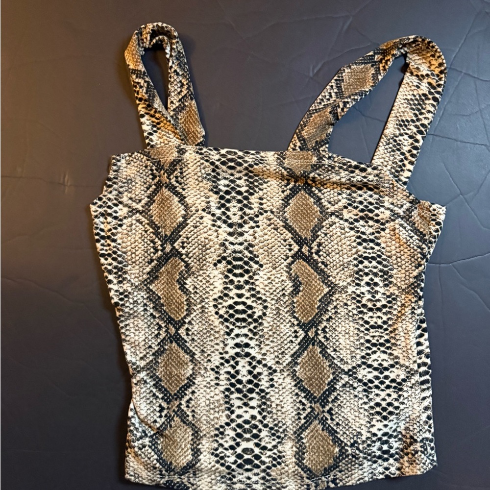 Snake Print Tank Top